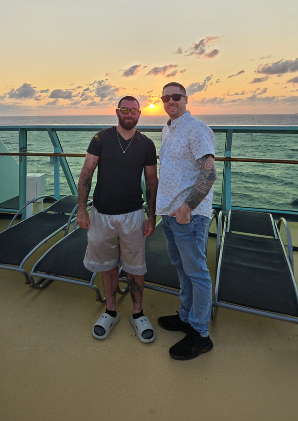 Ryan and Wayne on a Cruise Ryan and Wayne on a Cruise