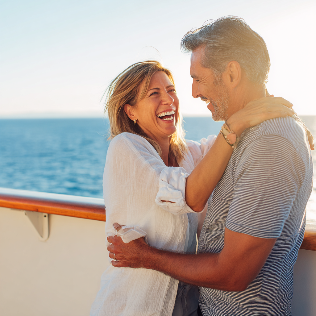 a person standing on a boat